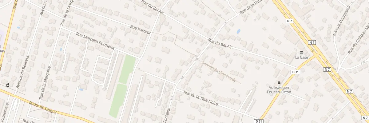 Plan du 12T Rue de la Fontaine à Ris-Orangis