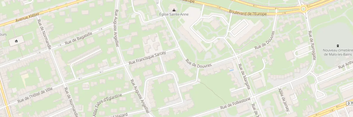 Plan du 258 Rue Francisque Sarcey à Dunkerque