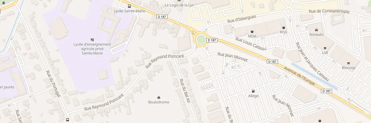 Plan du 40 Rue Raymond Poincare à Aire-sur-la-Lys