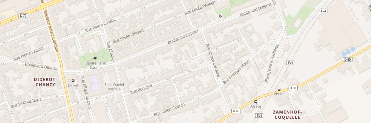 Plan du 59 Rue Ronsard à Dunkerque