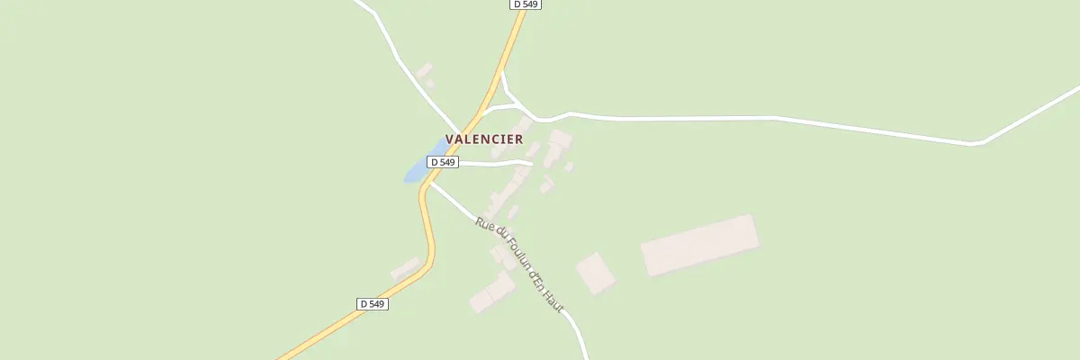 Plan du 5166 Valencier à Chambérat