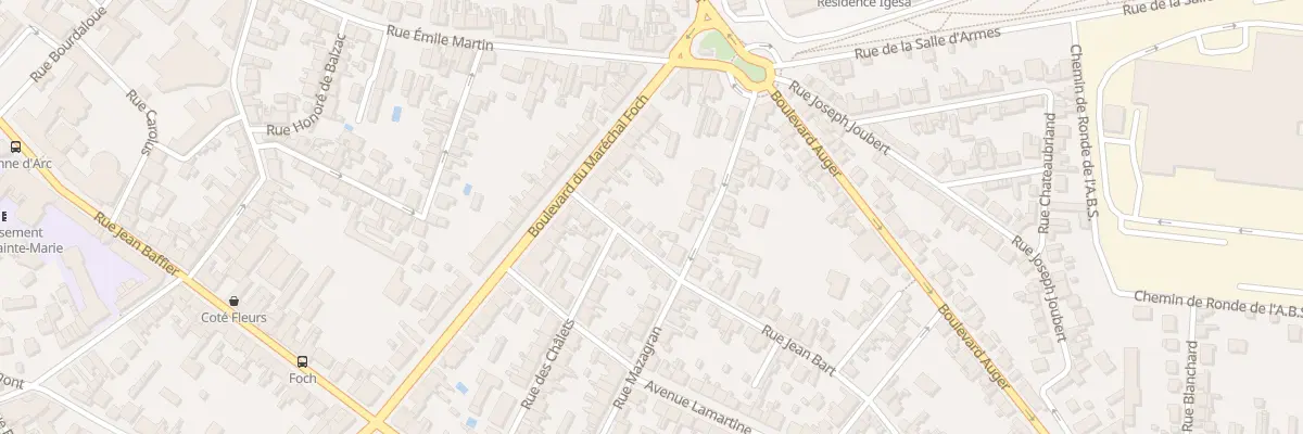 Plan du 5 Rue Jean Bart à Bourges
