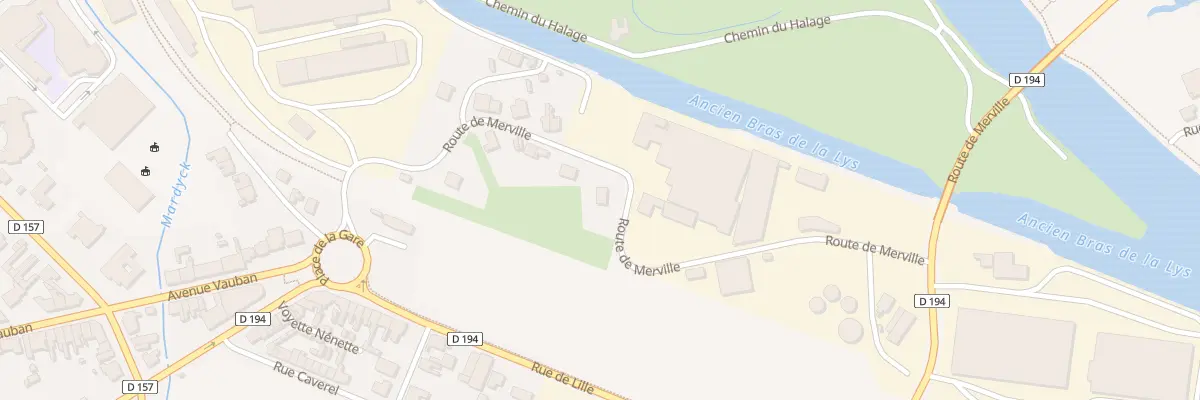 Plan du 16 Rte de Merville Grand Neufpre à Aire-sur-la-Lys