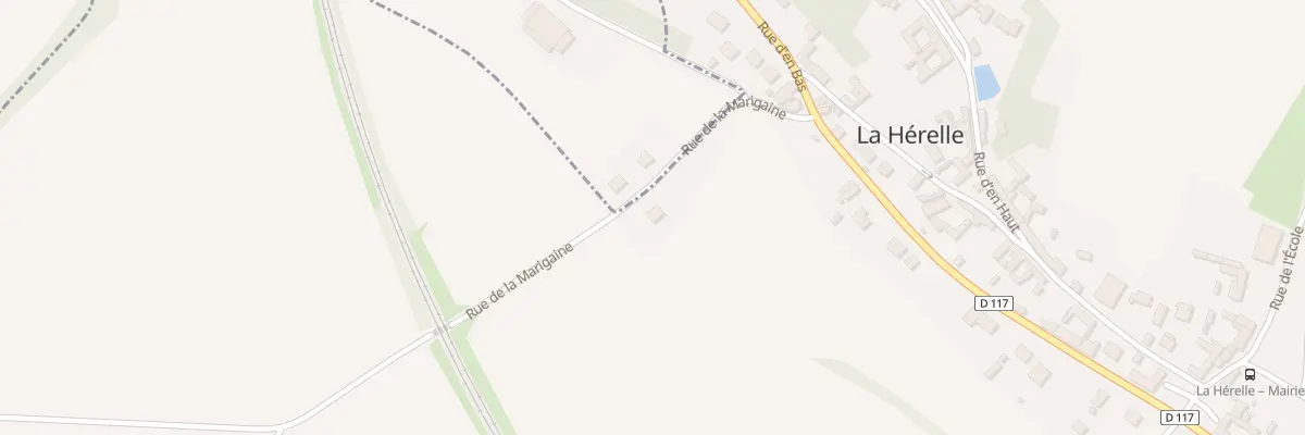 Plan du 1 Rue de la Marigaine à La Hérelle