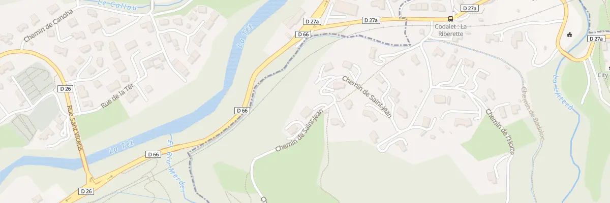 Plan du 9001 Sant Joan à Codalet