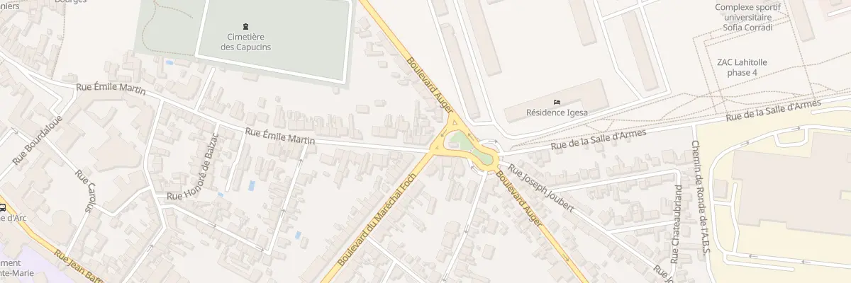 Plan du 115 Rue Emile Martin à Bourges
