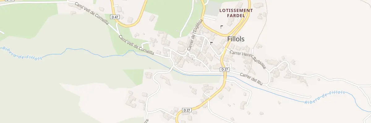 Plan du 86 Le Village à Fillols