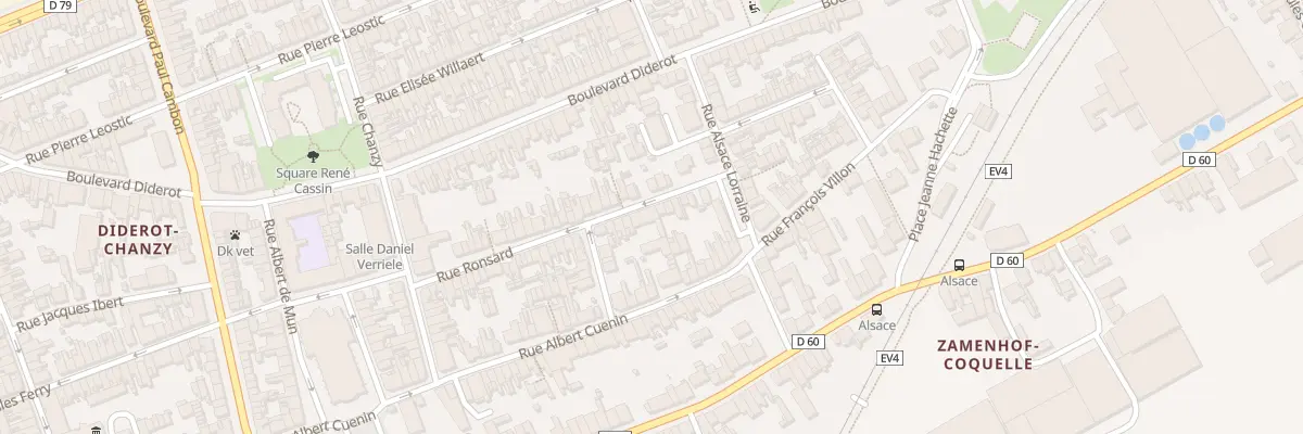 Plan du 54B Rue Ronsard à Dunkerque