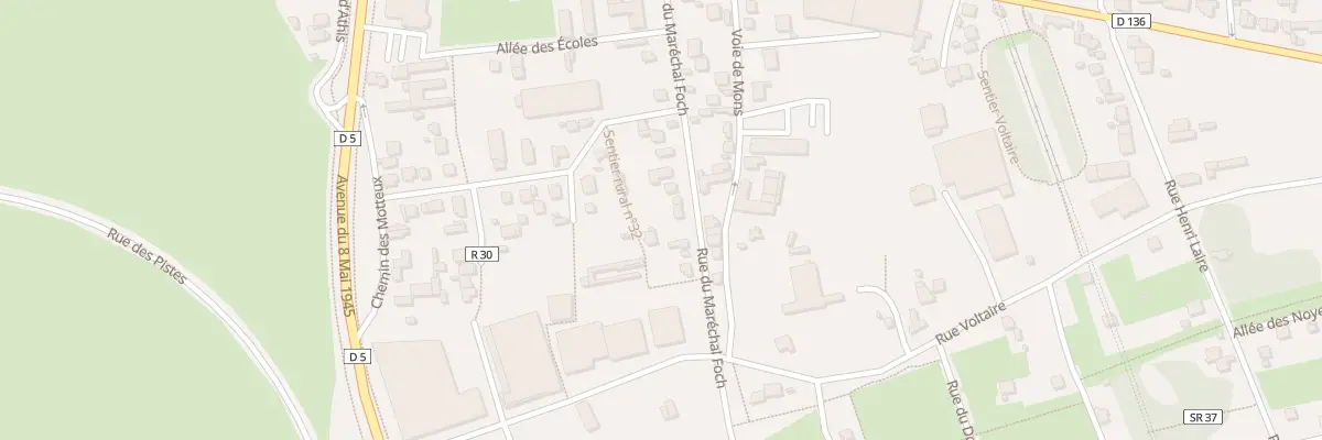 Plan du 22 Rue du Maréchal Foch à Villeneuve-le-Roi