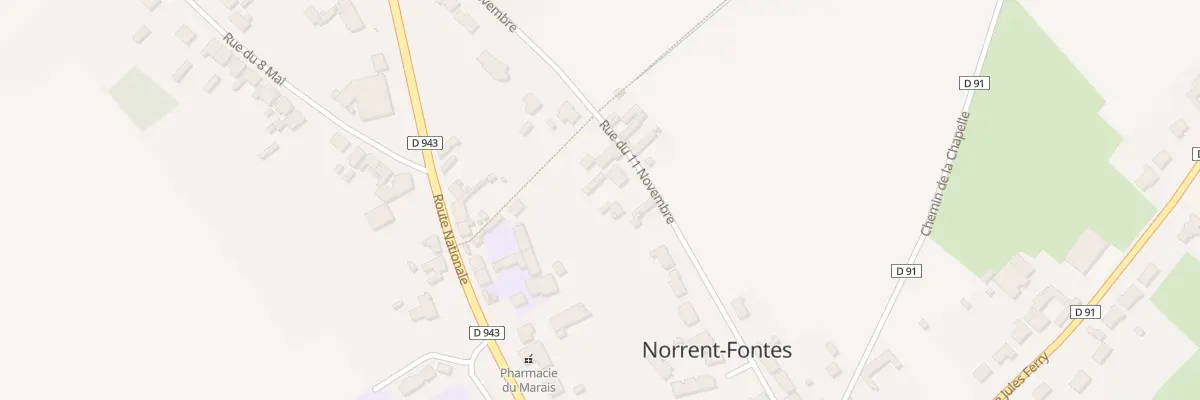 Plan du 12 Rue du 11 Novembre à Norrent-Fontes