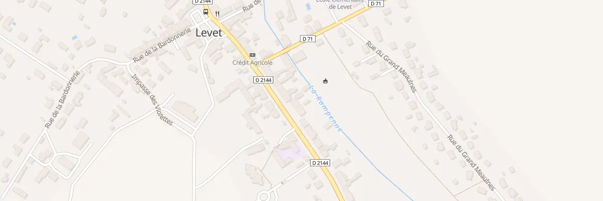 Plan du 24 Av Nationale à Levet