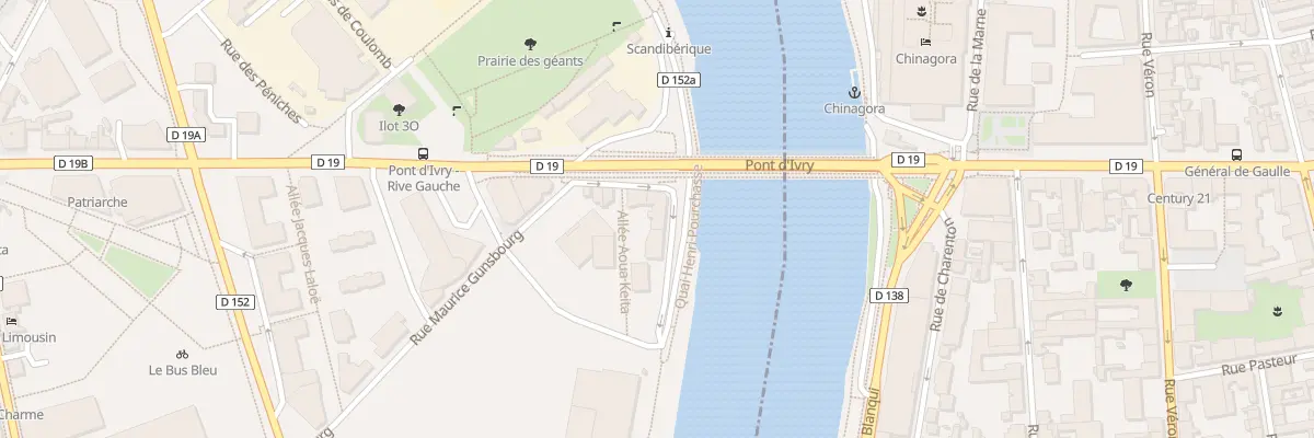 Plan du 1 Quai Henri Pourchasse à Ivry-sur-Seine