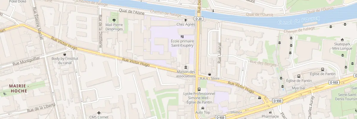 Plan du 59 Rue Victor Hugo à Pantin