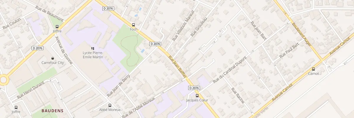 Plan du 121 Rue Jean Baffier à Bourges