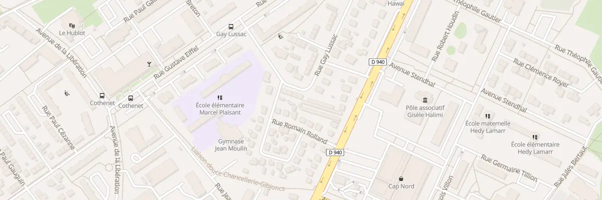 Plan du 22 Rue Gay-Lussac à Bourges