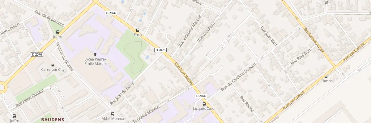 Plan du 2 Rue Grouleau à Bourges