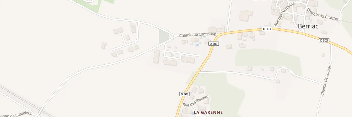 Plan du 5000 A la Croix à Berriac