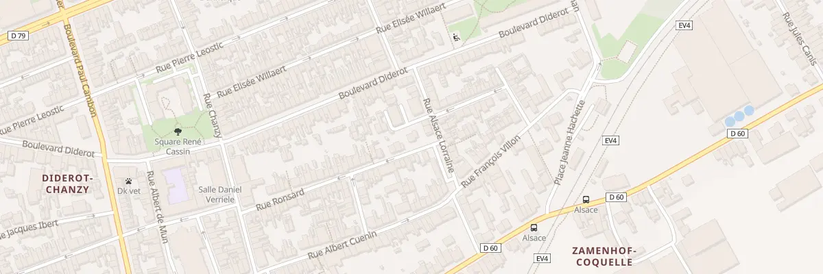 Plan du 69 Rue Ronsard à Dunkerque