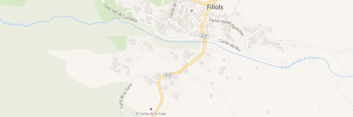 Plan du 102 Le Village à Fillols