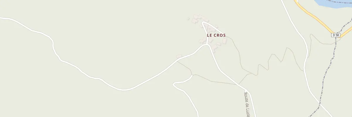Plan du 1 Cros à Lacrouzette