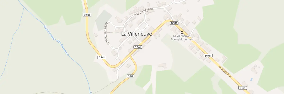 Plan du 4 Rue Grande Rue à La Villeneuve