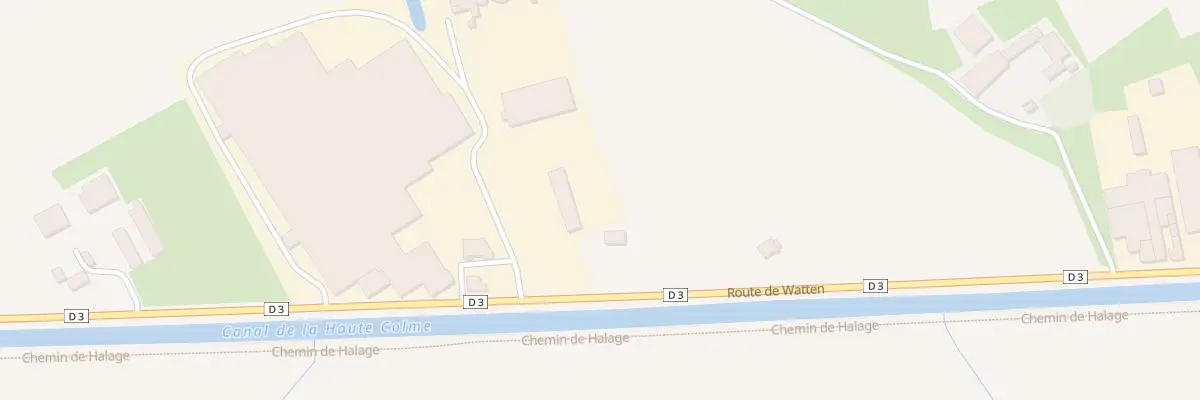 Plan du 13 Rte de Watten Cd3 à Bierne