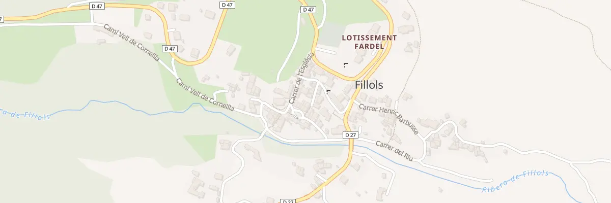 Plan du 66A Le Village à Fillols