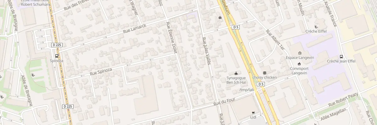 Plan du 21 Rue Etienne Dolet à Choisy-le-Roi