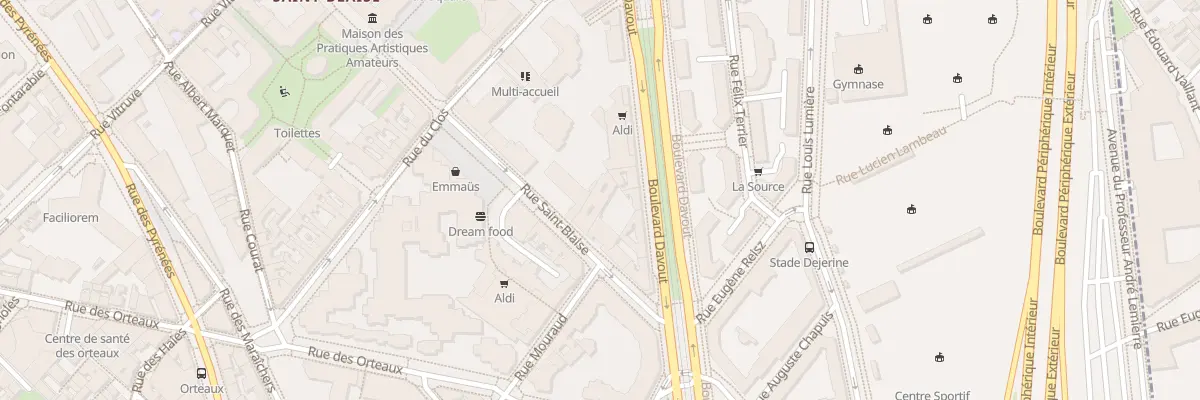 Plan du 71 Rue Saint-Blaise à Paris 20e Arrondissement