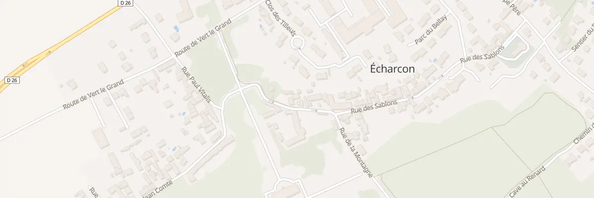 Plan du 52 Rue des Sablons à Écharcon