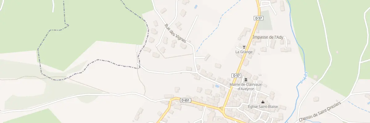 Plan du 9 Rue des Vignes à Clairvaux-d’Aveyron