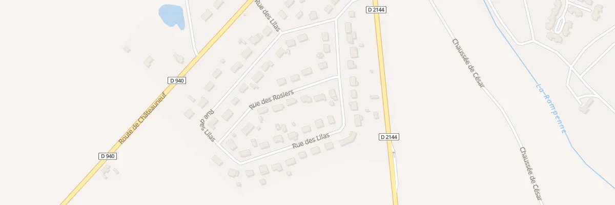 Plan du 3 Rue des Rosiers à Levet