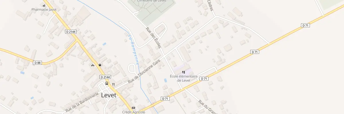 Plan du 8 Rue de l’Ancienne Gare à Levet