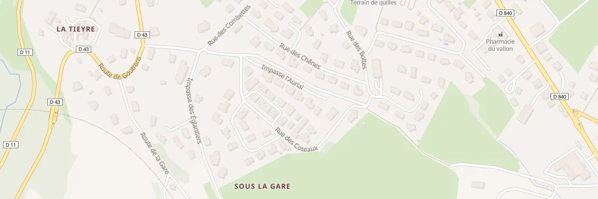 Plan du 128 Imp l’Aurial à Saint-Christophe-Vallon