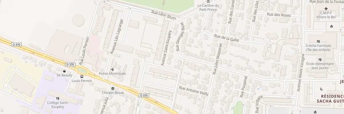 Plan du 49 Rue Georges Bizet à Villiers-le-Bel