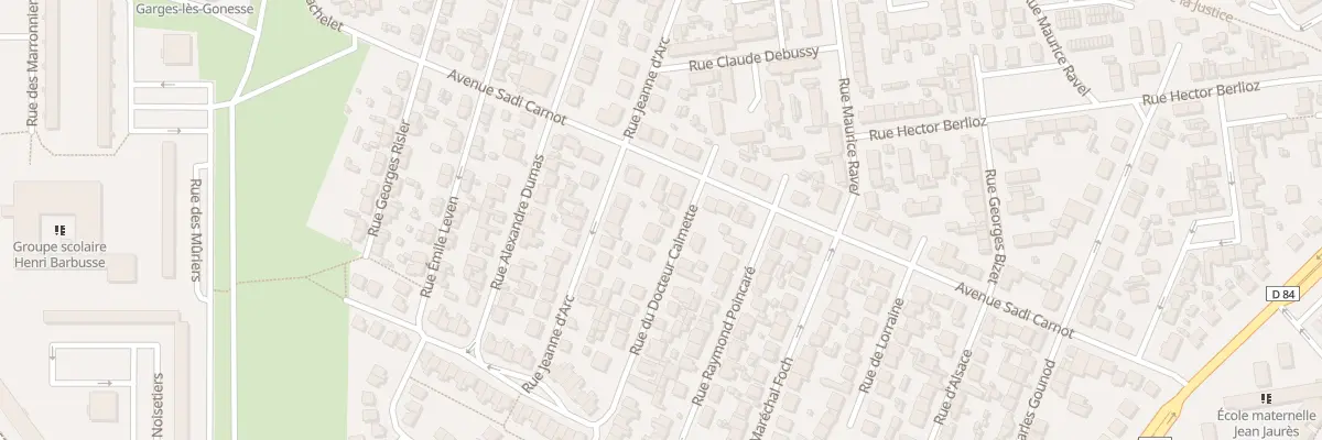 Plan du 17 Rue du Docteur Calmette à Garges-lès-Gonesse