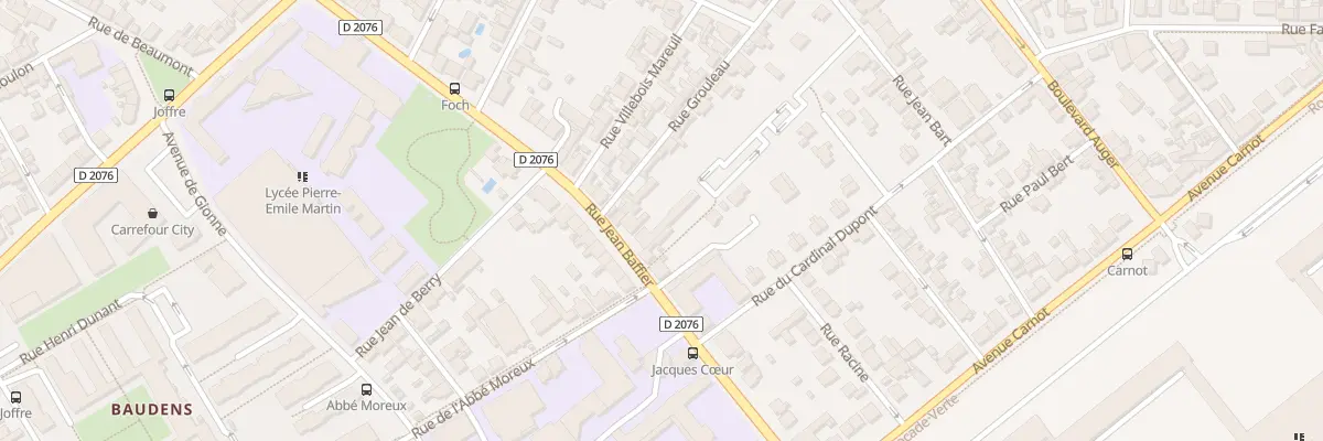 Plan du 125 Rue Jean Baffier à Bourges