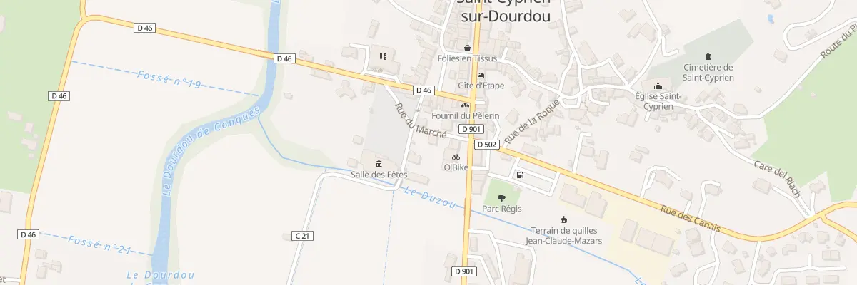 Plan du 5086 Saint Cyprien à Conques-en-Rouergue