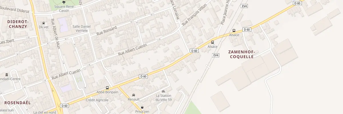 Plan du 99 Rue Paul Machy à Dunkerque