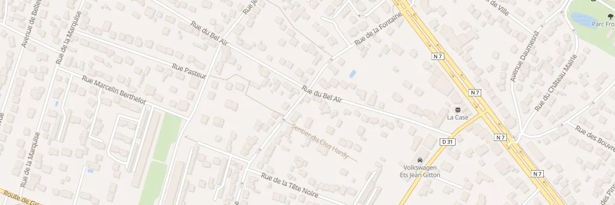 Plan du 29 Rue du Bel Air à Ris-Orangis