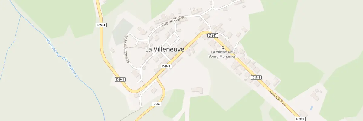 Plan du 5026 Le Bourg à La Villeneuve