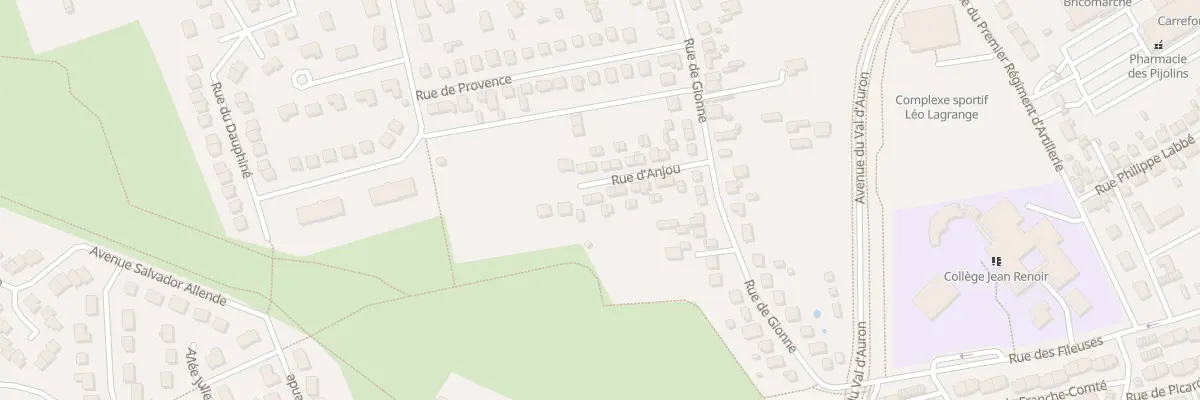 Plan du 13 Rue d’Anjou à Bourges