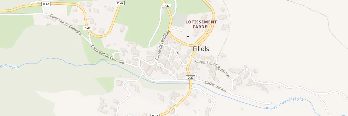 Plan du 45 Le Village à Fillols