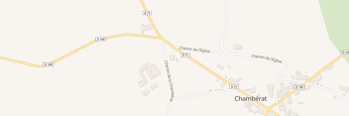 Plan du 19 Rue de la Poste à Chambérat