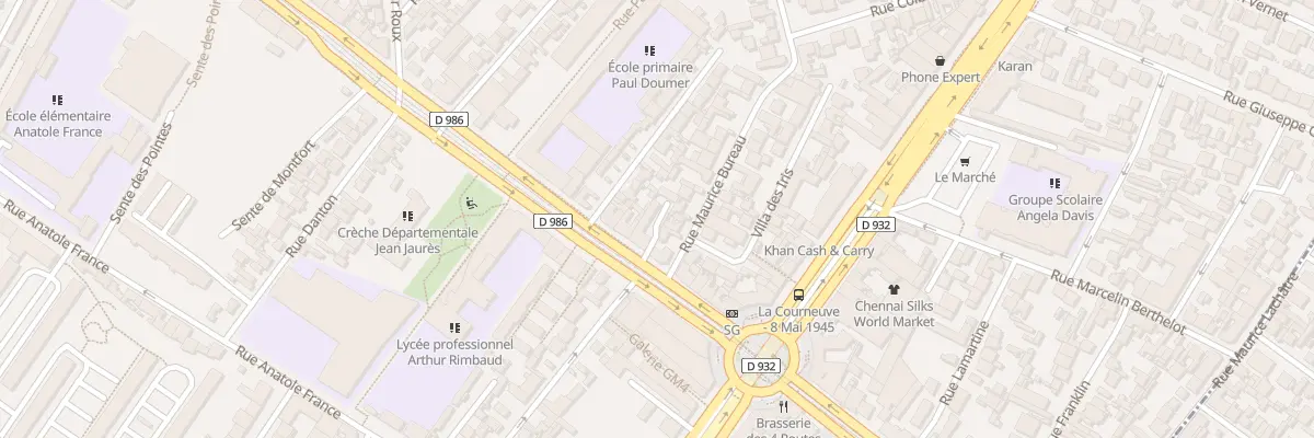 Plan du 123 Av Jean Jaurès à La Courneuve
