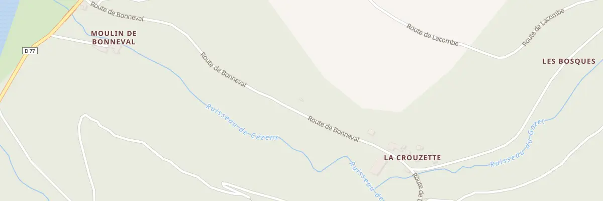 Plan du 11 Rte de Bonneval à Ambialet