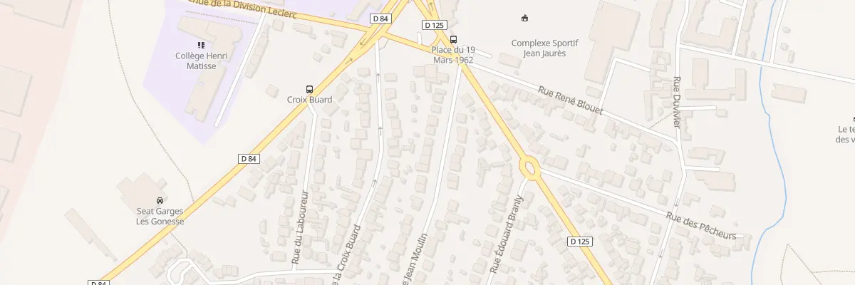 Plan du 14 Rue Jean Moulin à Garges-lès-Gonesse