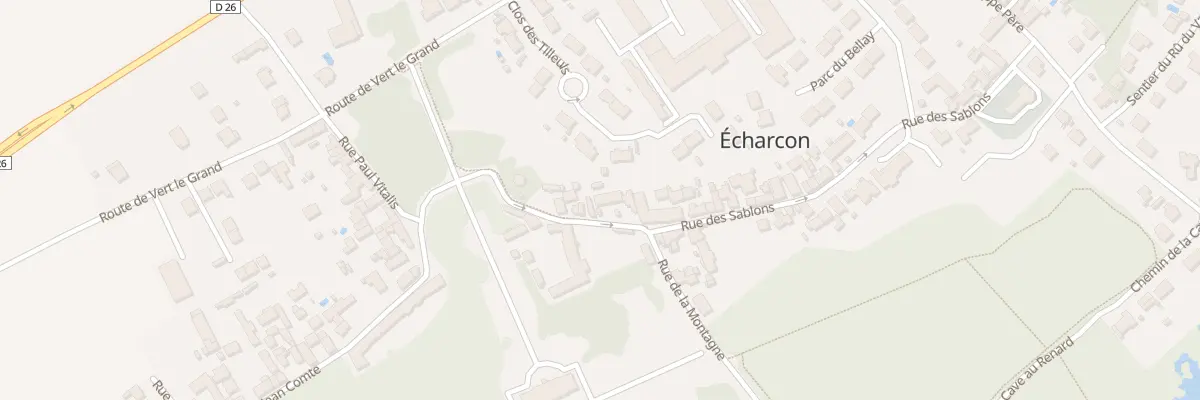Plan du 48 Rue des Sablons à Écharcon