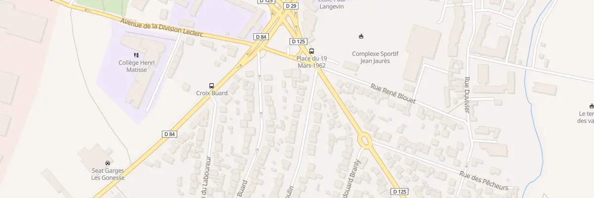 Plan du 8 Rue Jean Moulin à Garges-lès-Gonesse