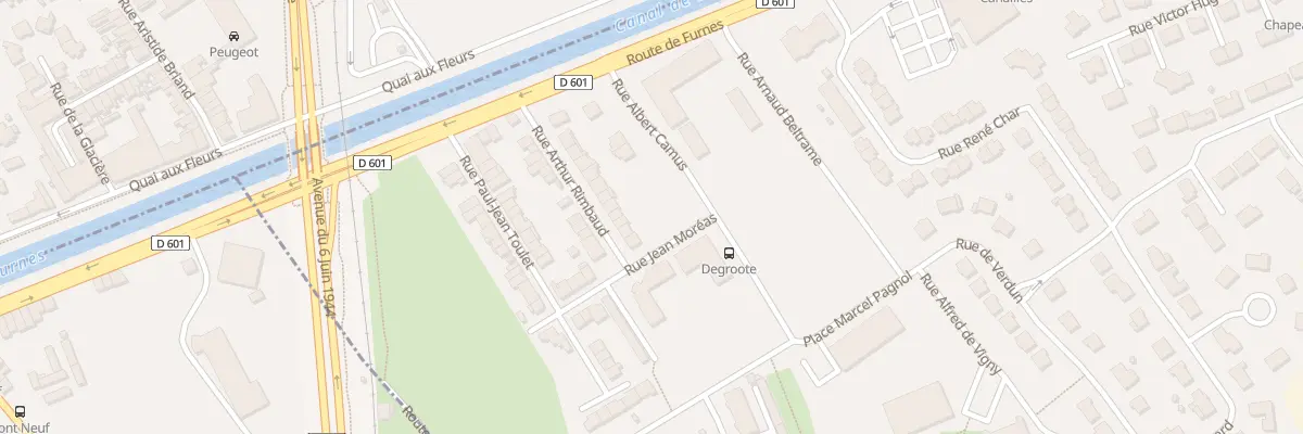 Plan du 22 Rue A Rimbaud à Téteghem-Coudekerque-Village